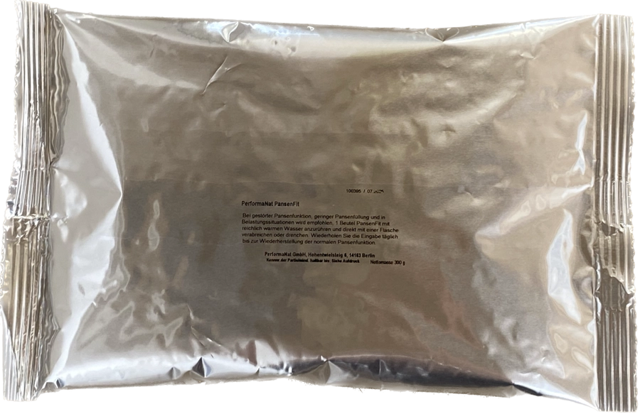 PansenFit Pulver Produktbild. Azidose bekämpfen. Verpackung Innen.